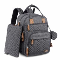 iniuniu Diaper Bag BackpackWaterproof Travel, Dark Gray