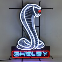 Neonetics Multi-colored Hand Blown Neon Tubing Shelby Cobra Neon Sign with Backing