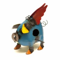 Rustic Arrow 100048 Metal Flying Pig Birdhouse for Decor