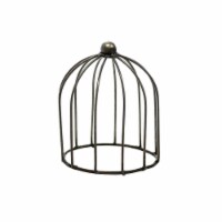 Rustic Arrow 11847 Mini Wrought Iron Topiary Bird Cage Design for Decor