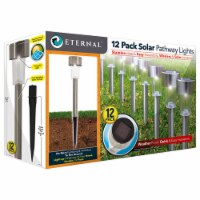 12pk Solar Garden Light- Led Pathway Landscape Lighting For Yard Patio