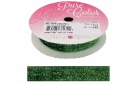 Morex Ribbon Velvet Glitter 5/8 x 3yd Lime