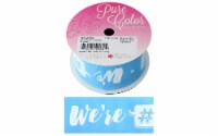 Morex Ribbon Sports We're #1 1.5 x 3yd Lt Blue