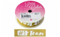 Morex Ribbon Sports #1 Team 7/8"x 3yd Gold