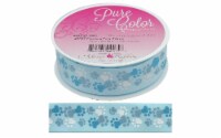 Morex Ribbon Precious Pet 7/8 x3yd Paws Blue/White
