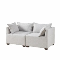 Gracie Mills 2-Piece Modular Loveseat Sofa