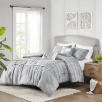 Gracie Mills 5 Piece Comforter Set - GRACE-14829 Gray King/Cal King