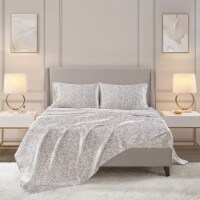Gracie Mills Sheet Set - GRACE-15318 Taupe Leopard King