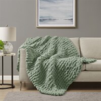Gracie Mills Throw - GRACE-14482 Sage Green 50x60