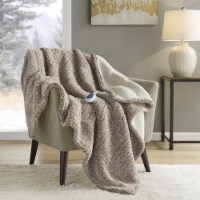 Gracie Mills Heated Throw - GRACE-15486 Grey 50x60
