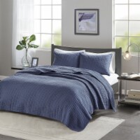 Gracie Mills 3 Piece Quilt Set - GRACE-3472 Navy Full/Queen