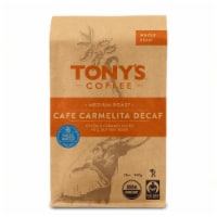 Tony's Coffee Decaf Cafe Carmelita Medium Roast Organic Whole Bean Coffee Perspective: Main