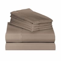 LuxClub Tree Bark Full 6 PC Rayon From Bamboo Solid Performance Sheet Set