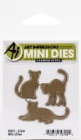Art Impressions Mini Dies-Cats