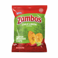 Zambos® Chile Limon Flavored Plantain Chips Perspective: Main