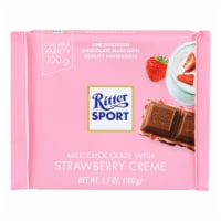 Ritter Sport - Bar Strawberries And Crme - Case of 12-3.5 OZ