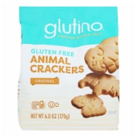 Glutino Animal Crackers - Original - Case of 6 - 6 oz