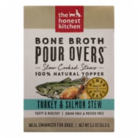 The Honest Kitchen - Dog Food Bone Broth Pour Overs - Turkey & Salmon - Case of 12 - 5.5 OZ
