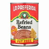 La Preferida Refried Beans - Fat Free - Case of 12 - 16 oz