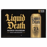 Liquid Death - Sparkling Mtn Water 100% Mango Can - Case of 1-12/16.9