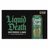 Liquid Death - Sparkling Mtn Water 100% Lime Can - Case of 1-12/16.9