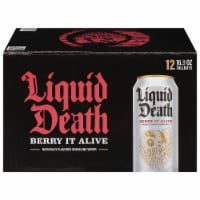 Liquid Death - Sparkling Mtn Water 100% Berry Can - Case of 1-12/16.9