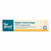 For Good - Snack Bags Zipper - Case of 6-25 CT