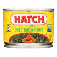 Hatch Chili Diced Hot Green Chilies - Diced Green Chiles - Case Of 24 - 4 Oz. Perspective: Main