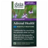 Gaia Herbs Adrenal Health Nightly Restore Liquid Phyto-Caps