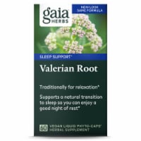Gaia Herbs Valerian Root Herbal Supplement Vegan Liquid Phyto-Caps