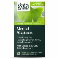 Gaia® Herbs Mental Alertness Supplement Liquid Phyto-Caps Perspective: Main