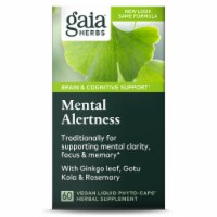 Gaia® Herbs Mental Alertness Supplement Liquid Phyto-Caps Perspective: Main
