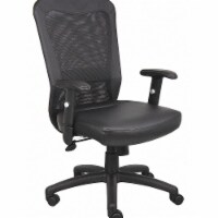 Sim Supply Executive Chair,Leather Seat  452R25