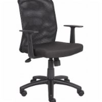 Sim Supply Task Chair,Mesh Upholstery,Fabric Seat  452R27