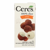 Ceres™ No Sugar Added Litchee Juice Perspective: Main