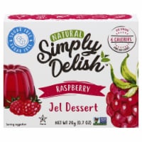 Simply Delish Natural Sugar Free Raspberry Jel Dessert Mix