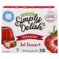 Simply Delish Natural Sugar Free Strawberry Gelatin Dessert Perspective: Main