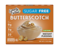 Simply Delish Sugar Free Keto Butterscotch Pudding