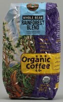 The Organic Coffee Co  Whole Bean Coffee   Rainforest Blend