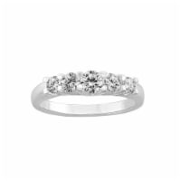 Elements Silver Plated Cubic Zirconia Ring- Size 8 Perspective: Main