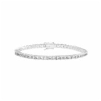Elements Silver Plated Cubic Zirconia Tennis Bracelet Perspective: Main