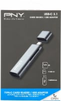 PNY USB 3.1 Type-C Reader and Adapter - Silver