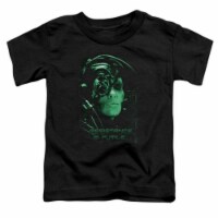 Star Trek-Resistance Is Futile - Short Sleeve Toddler Tee - Black&#44; Medium 3T