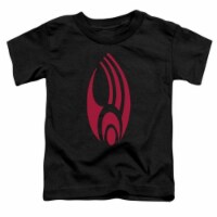 Star Trek-Borg Logo - Short Sleeve Toddler Tee - Black&#44; Medium 3T