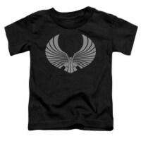 Star Trek-Romulan Logo - Short Sleeve Toddler Tee - Black&#44; Medium 3T