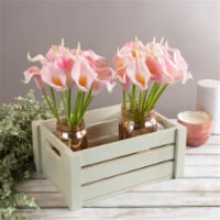 Artificial Calla-Lily with Stems-Real Touch Fake Flowers - Coral Pink