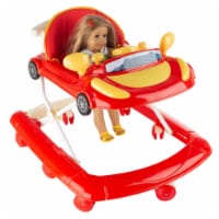 Doll Walker - Baby Doll & Stuffed Animal Mobile Push Toy, Red & Yellow