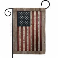 Pledge of Allegiance Garden Flag Patriotic Star & Stripes 13 x 18.5 in. Double-Sided Decorati