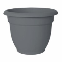 8 in. Ariana Bell Shaped Planter, Charcoal