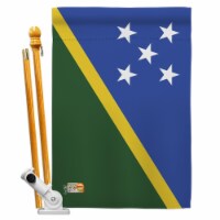 AA-CY-HS-140215-IP-BO-D-US18-AG 28 x 40 in. Solomon Islands Flags of the World Nationality Im